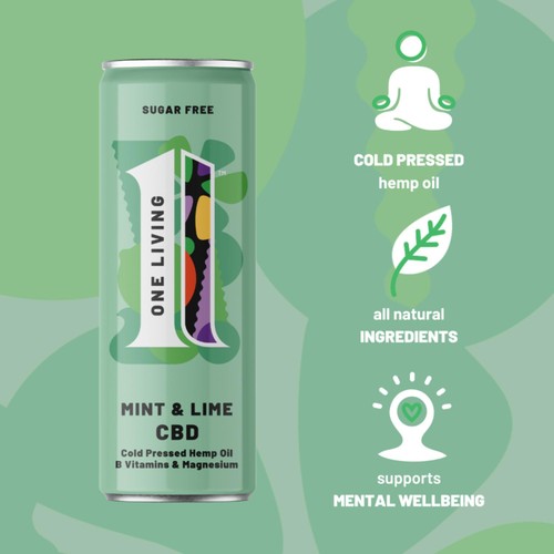 One Living Lime & Mint CBD - Ocado