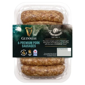 Finnebrogue Guinness 6 Premium Pork Sausages
