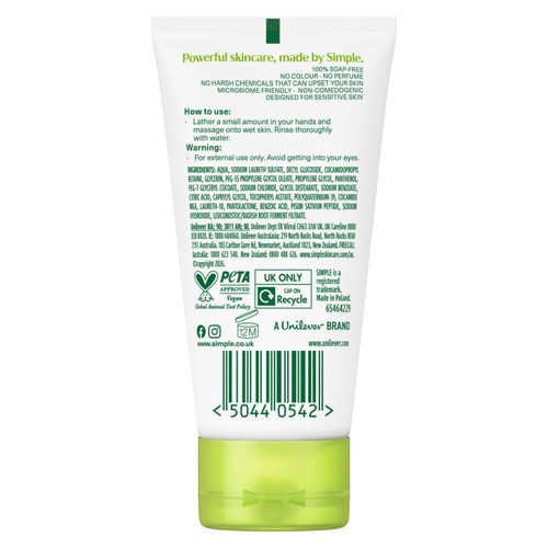 Simple Moisturising Facial Wash Travel Size