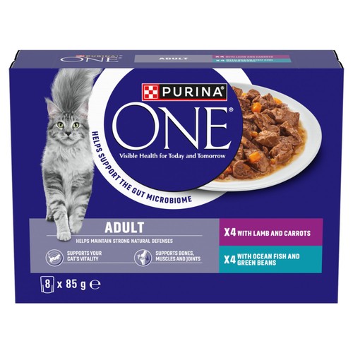 Purina One Mini Fillets Ocean Fish and Lamb Wet Cat Food