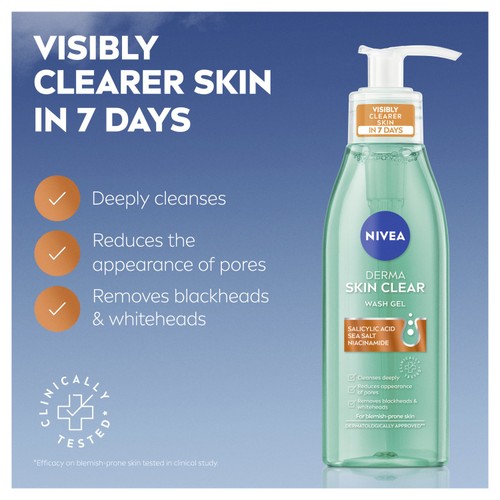 NIVEA Derma Skin Clear Wash Gel