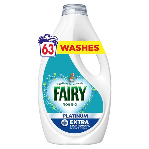 Fairy Platinum Non Bio Washing Liquid 63 Washes