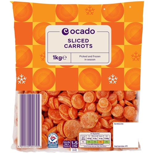 Ocado Frozen Sliced Carrots