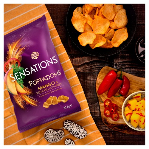 Sensations Mango & Chilli Chutney Sharing Bag Poppadoms