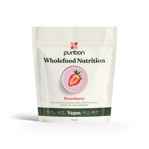 Purition Strawberry Vegan Wholefood Nutrition Powder 