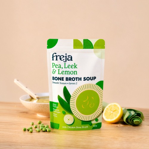 Freja Pea, Leek & Lemon Bone Broth Soup