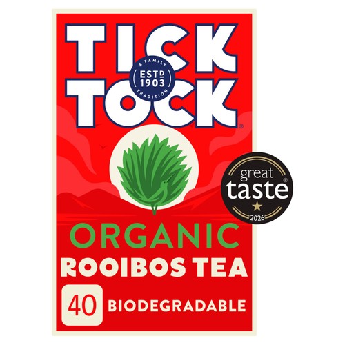 Tick Tock Organic Rooibos Redbush Tea Bags