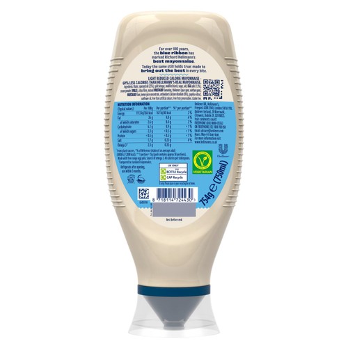 Hellmann's Light Squeezy Mayonnaise 