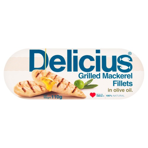 Delicius Grilled Mackerel Fillets in Olive Oil