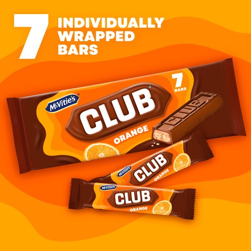 McVitie's Club Orange Biscuit Bars Multipack