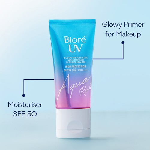 Biore UV Aqua Rich Glowy Weightless Moisturiser SPF 50