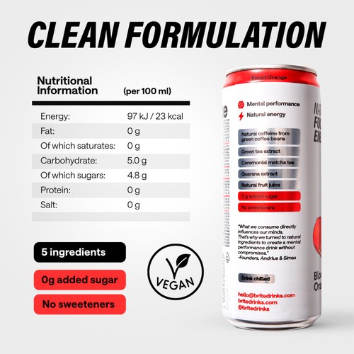 Brite Natural Focus, Energy Blood Orange