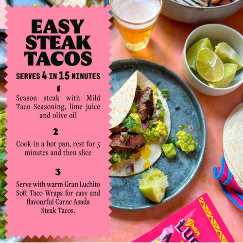 Gran Luchito Soft Taco Shell Tortilla Wraps