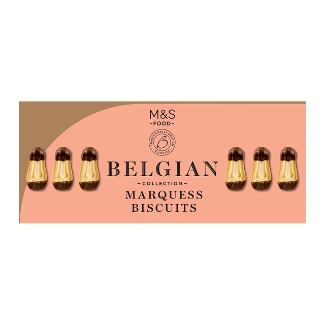 Piped Biscuits Dipped in Belgian Dark Chocolate 100g Box
