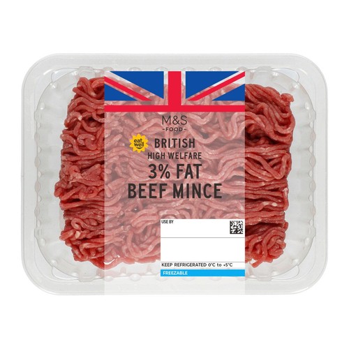M&S British Beef Mince 3% Fat