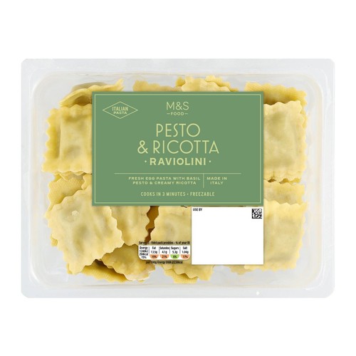 M&S Pesto and Ricotta Raviolini