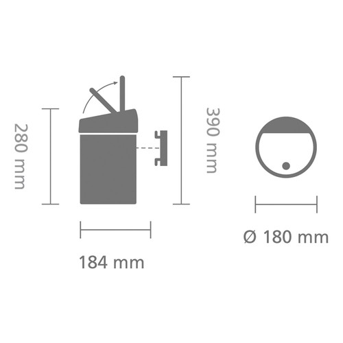 Brabantia 3 Litre Touch Bin  