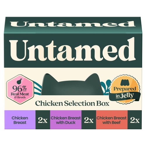 Untamed Chicken Selection Box in Jelly Cat Food