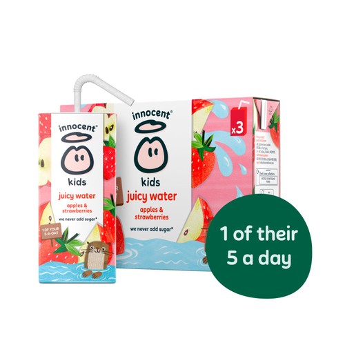 Innocent Kids Juicy Water Apples & Strawberries