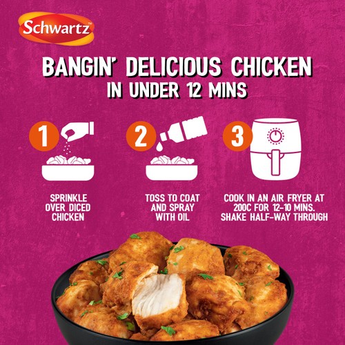 Schwartz Air Fryer Bangin' Chicken Seasoning Drum