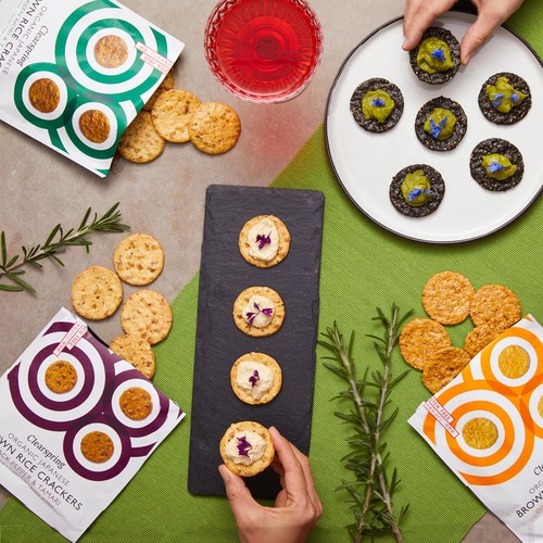 Clearspring Organic Japanese Brown Rice Crackers - Green Nori & Tamari