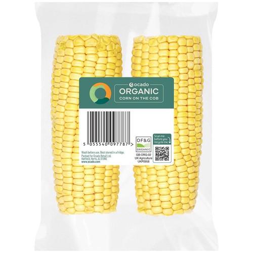 Ocado Organic Corn on the Cob