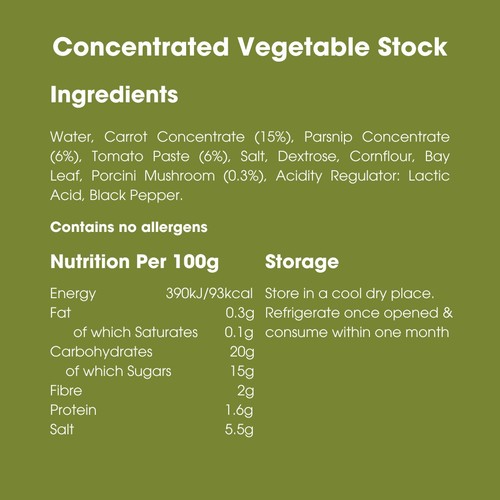 Bay's Kitchen Concentrated Vegetable Stock
