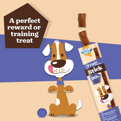 Good Boy Stick Dog Treat Triple Flavour