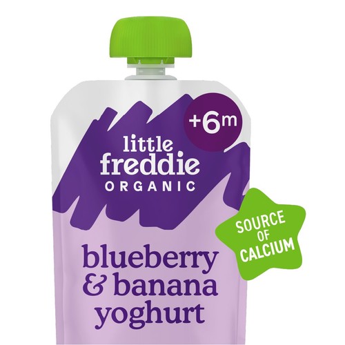 Little Freddie Blueberry & Banana Yoghurt Baby Food Pouch 6+ Months