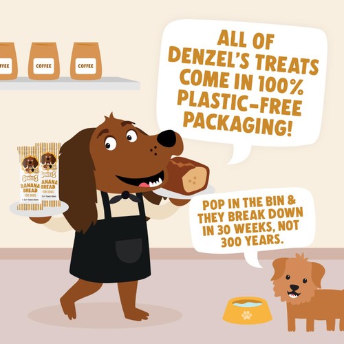 Denzels Banana Bread Soft-Baked Bars for Dogs