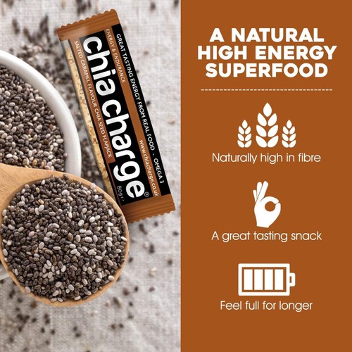 Chia Charge Salted Caramel Chia Seed Flapjack 