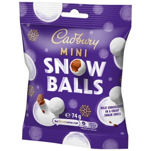 Cadbury Chocolate Mini Snowballs Bag