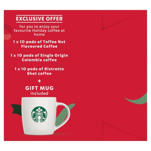 Starbucks by Nespresso Bundle Gift Box 30xCoffee Pods & Gift Mug