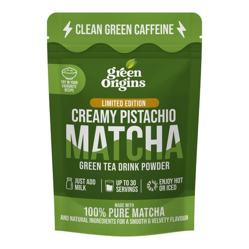 Green Origins Creamy Pistachio Matcha Green Tea Drink Powder