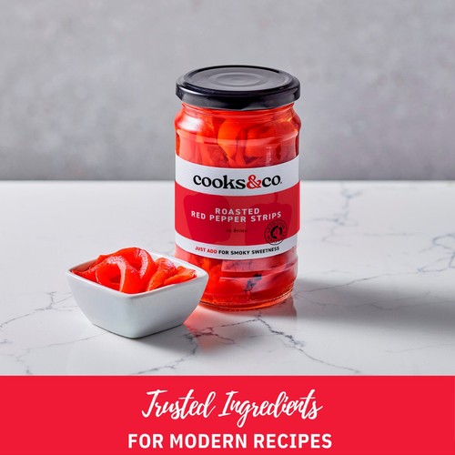 Cooks&Co Roasted Red Pepper Strips
