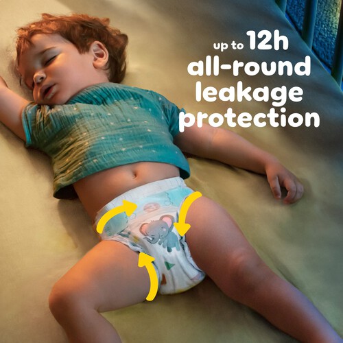 Pampers Baby-Dry Nappies, Size 3 (6-10kg) Essential Pack
