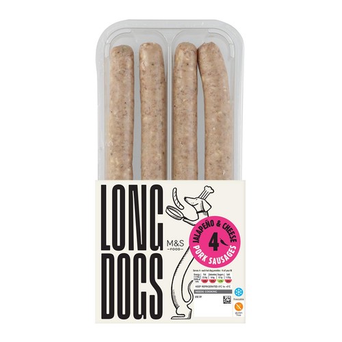 M&S Grill Jalapeno & Cheese Long Dogs