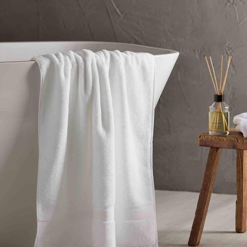 M&S Collection Super Soft Pure Cotton Antibacterial Face Towel White