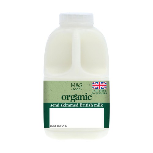 M&S Organic Semi Skimmed Milk