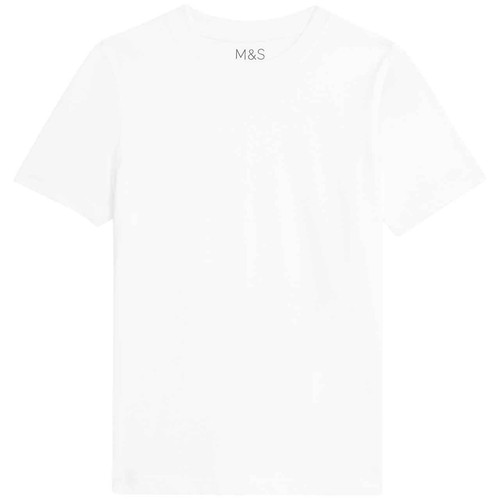 M&S Unisex T-Shirt, 11-12 Years, White
