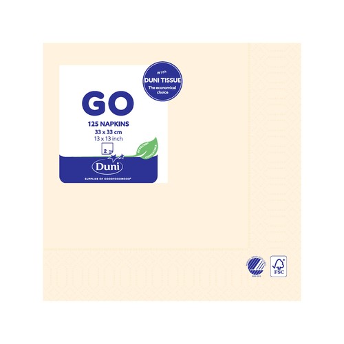 Cream Compostable Paper Napkins