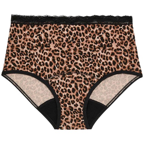 M&S Womens Heavy Absorbency Period Full Briefs, Size 10, Black Mix