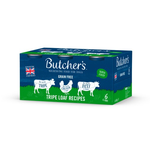 Butcher's Tripe Loaf Recipes Dog Food Tins