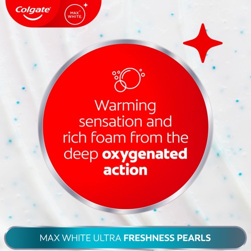 Colgate Max White Ultra Fresh Pearls At Home Teeth Whitening Toothpaste
