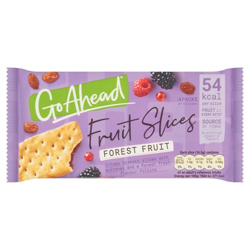 Go Ahead Forest Fruit Crispy Fruit Slices Snack Bars Multipack