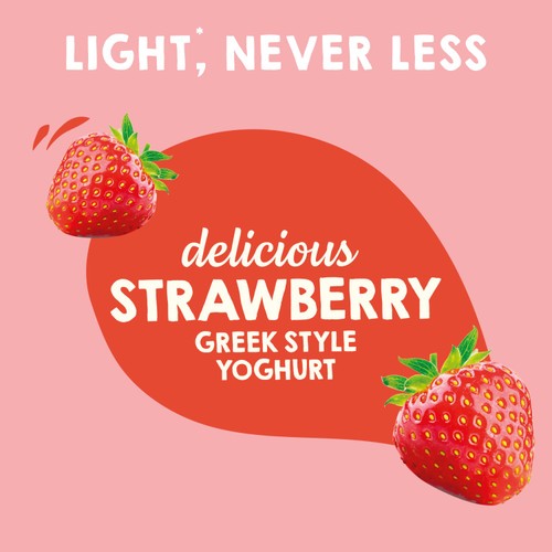 Light & Free Strawberry Greek Style Fat Free Yoghurt Multipack