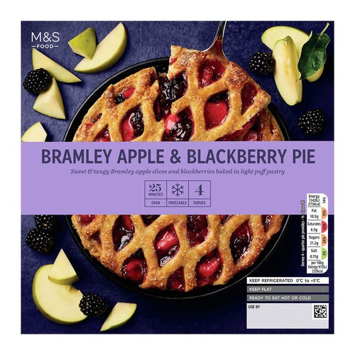 M&S Apple & Blackberry Puff Pastry Pie