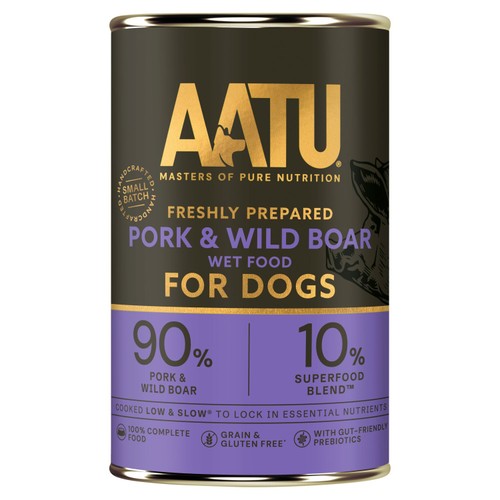 AATU Adult Wild Boar & Pork Wet Dog Food Tins
