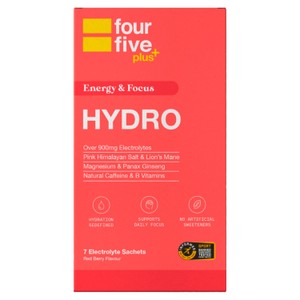 fourfive Energy Focus Electrolyte & Vitamin Hydration Sachets