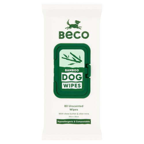 Beco Bamboo Dog Wipes Unscented